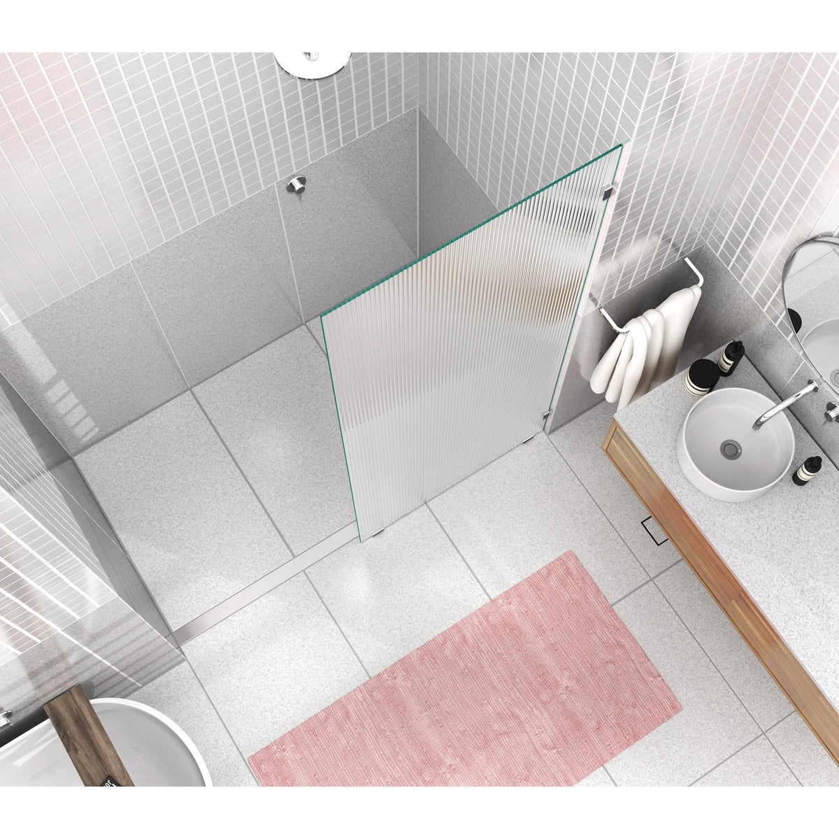 34x22 x 78x22 Frameless Shower Door R717041