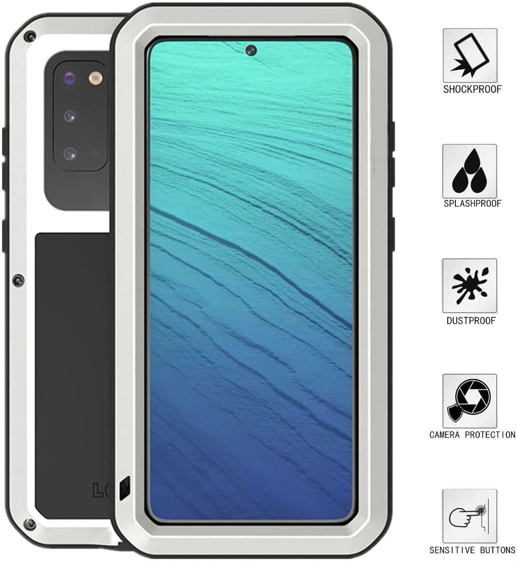 Samsung Galaxy S23 Plus Case Silver Heavy Duty Shockproof Rugged N8548