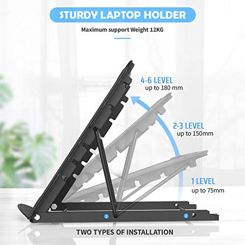Black Foldable Portable Laptop Stand P22695