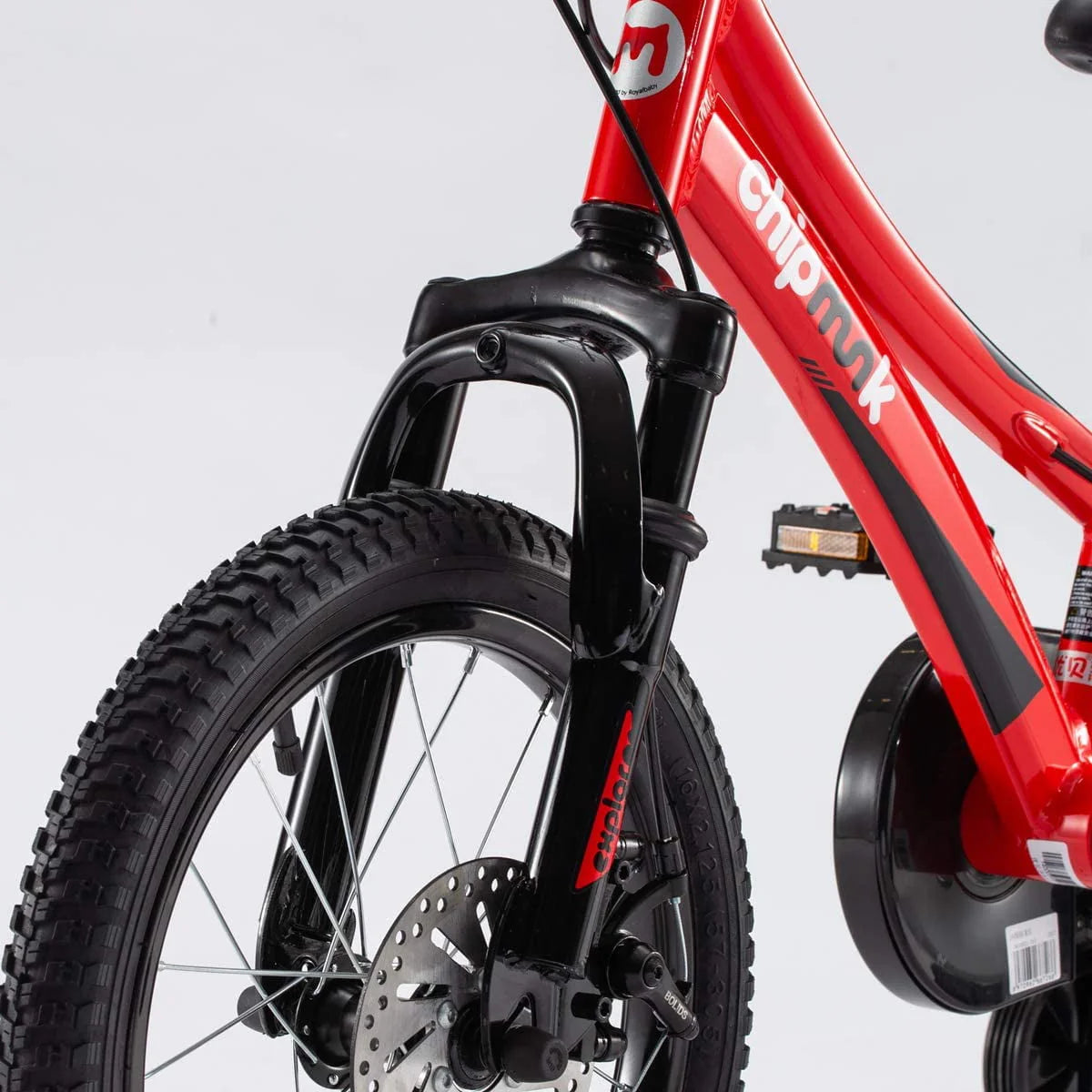 16 Inch Front Suspension Disc Brakes Red Kids Bike L6224