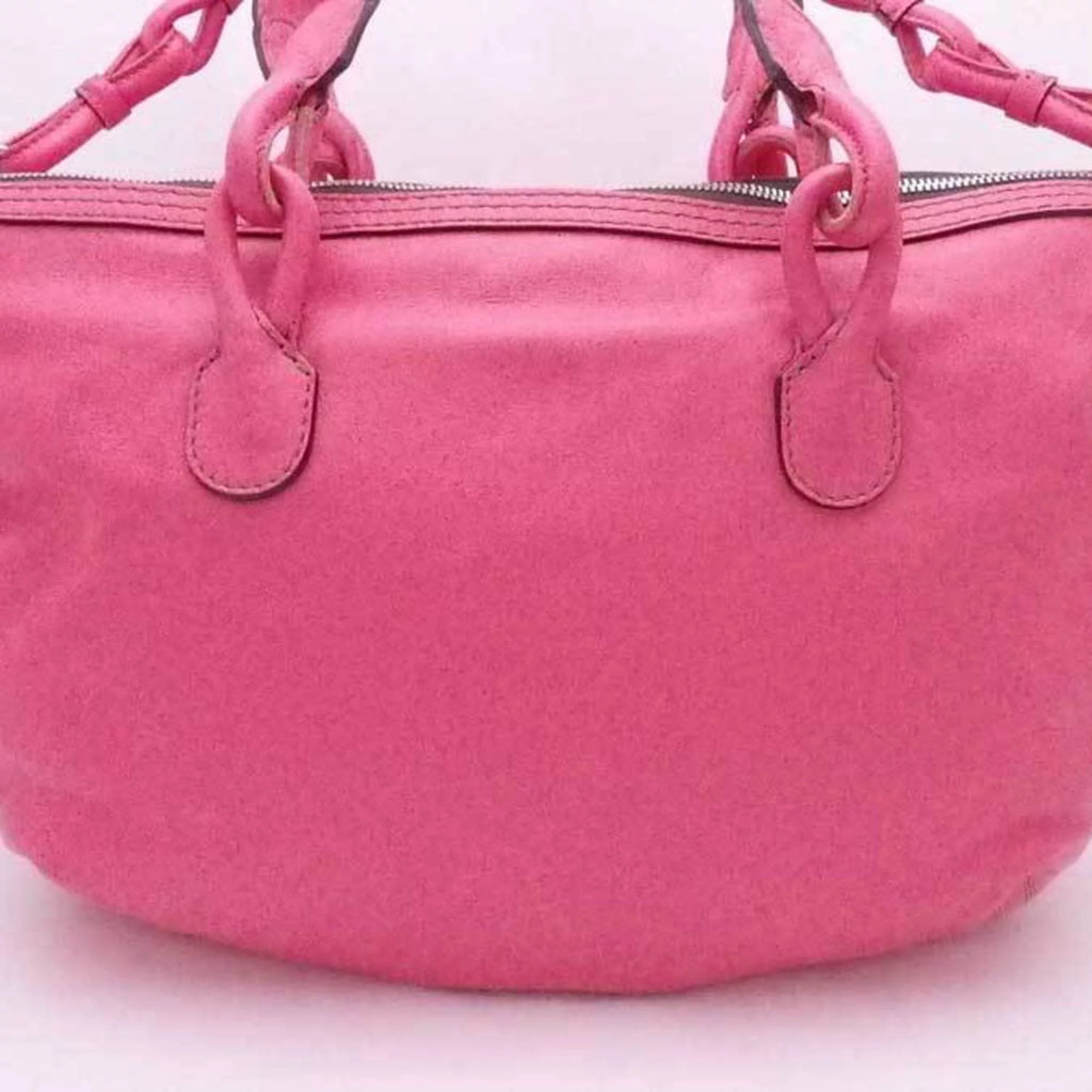 Pre-Owned Leather Handbag Shoulder Bag E201030