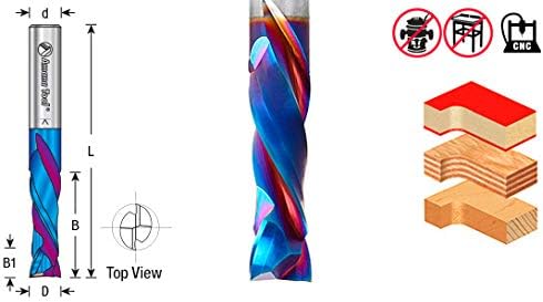 CNC Solid Carbide Coated Compression Spiral U179