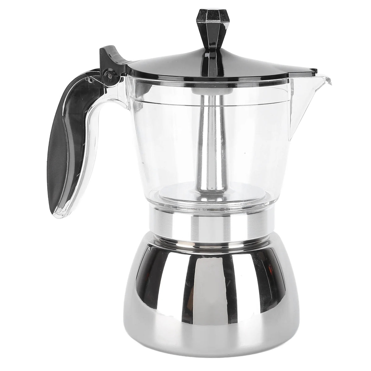 Cafetera Espresso Moka de Acero Inoxidable, 6 Tazas A749178