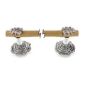 Polished Silver Wall Mounted Towel Bar I6084