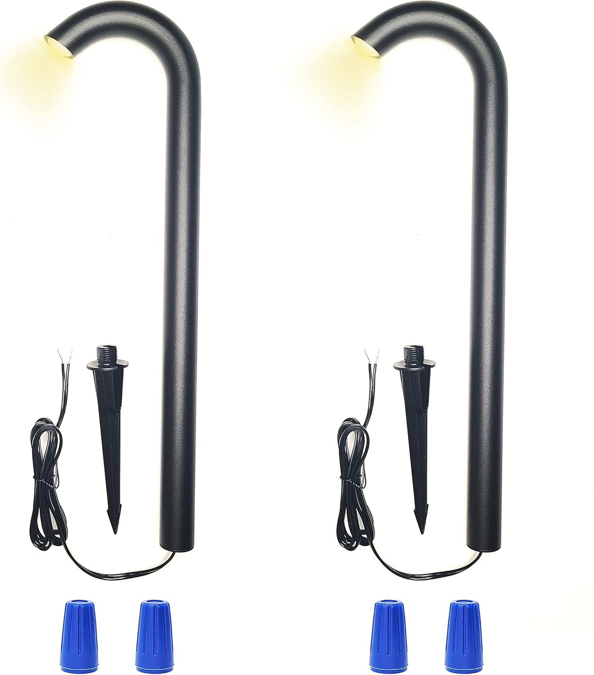 3W Brown Aluminum Bollard Pathway Lights 4 Pack R3055
