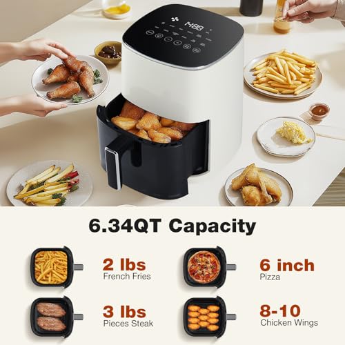 6 Quart Square Air Fryer with Window N716