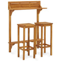 3 Piece Solid Acacia Wood Garden Furniture Set P639