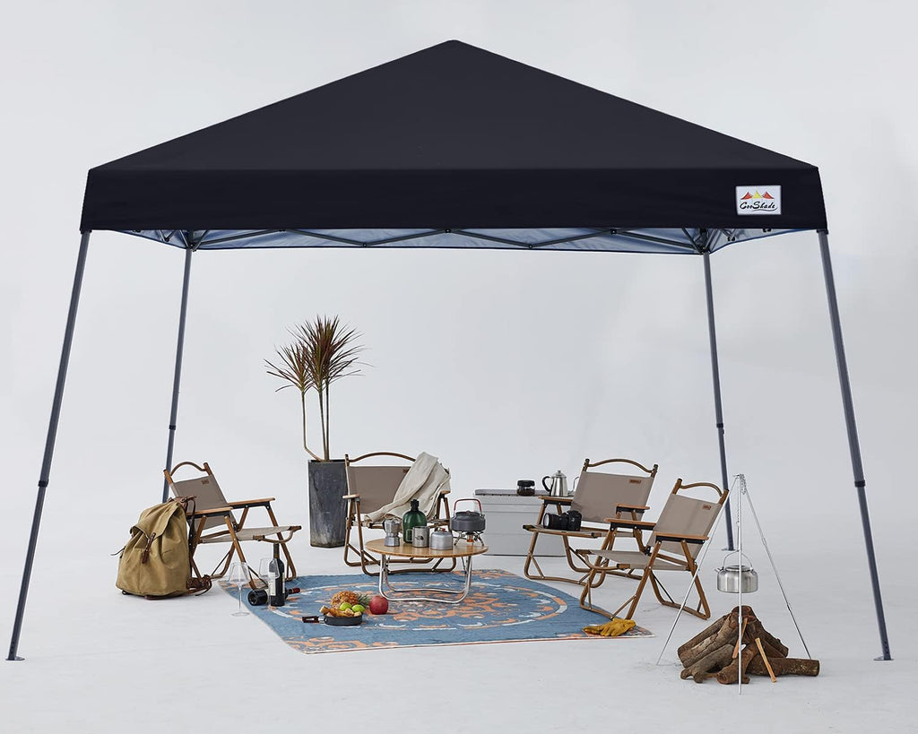 10x10ft Black Pop Up Canopy Tent R87170