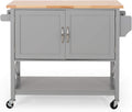Gray Kitchen Cart with Wheels Y190261