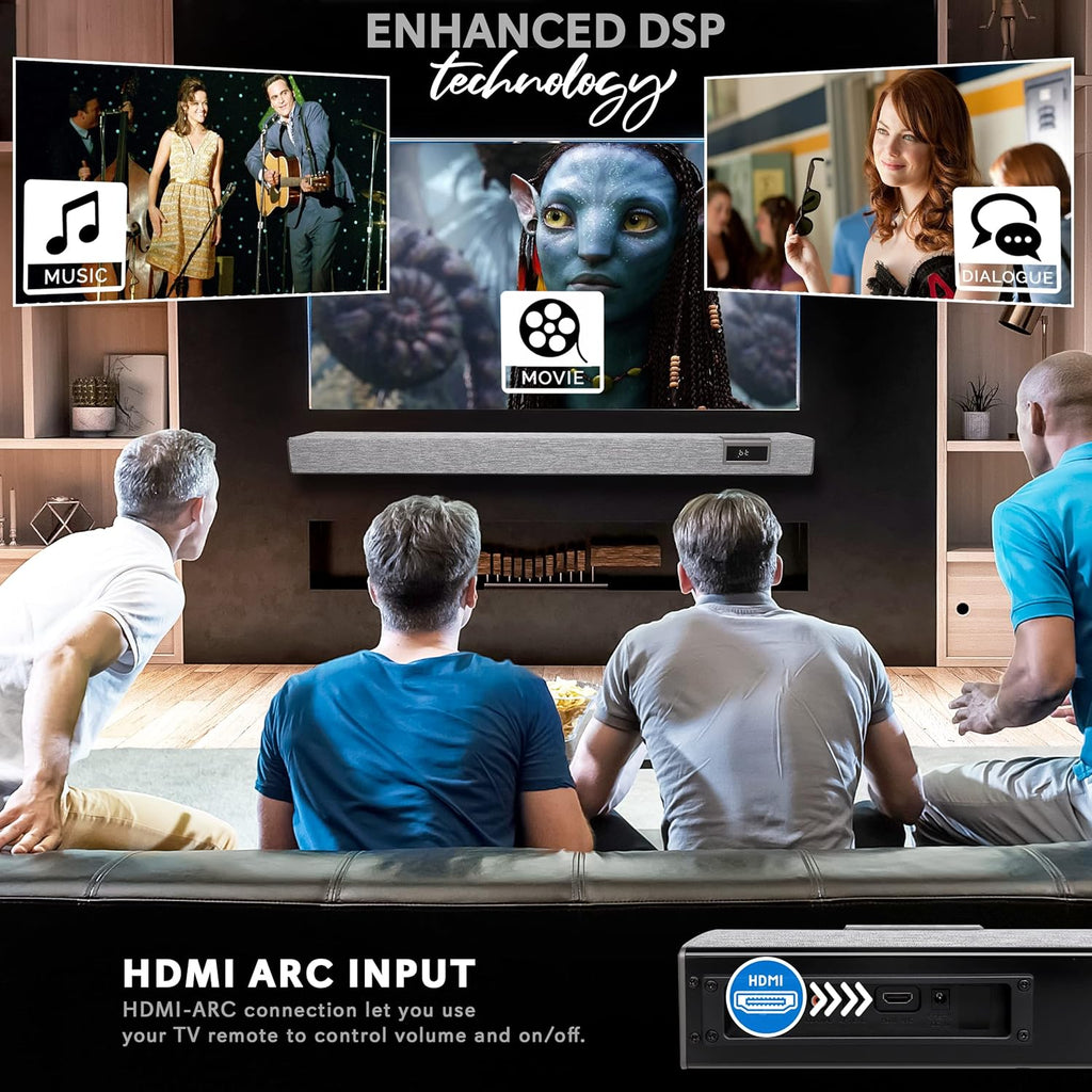 60W Bluetooth Soundbar with Remote Control A743