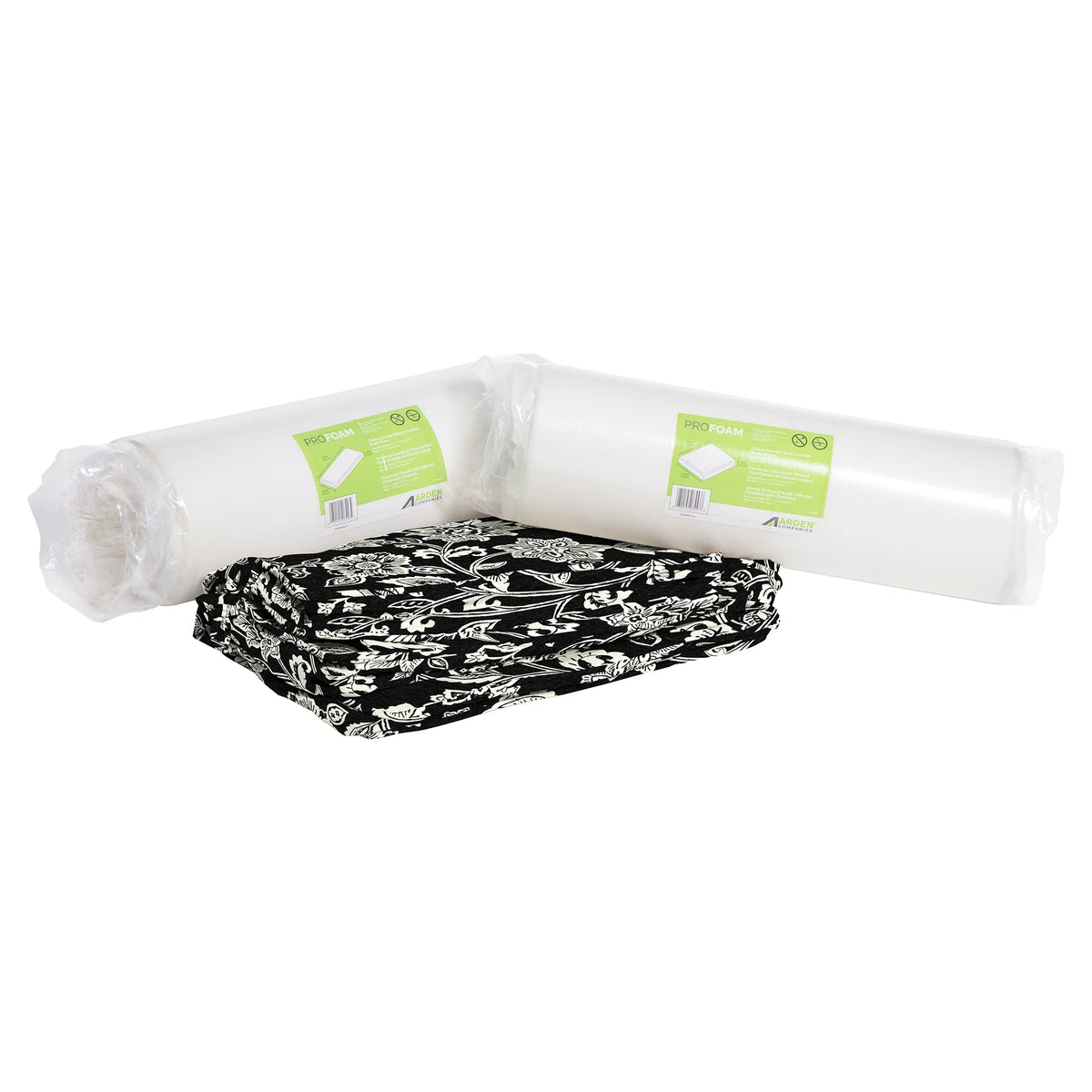 Black Outdoor Chaise Lounge Cushion O705