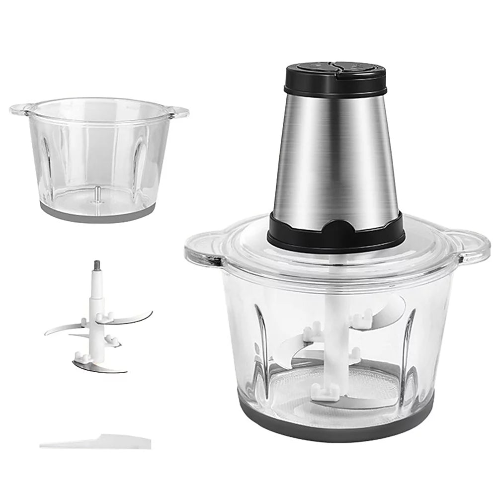 Electric Food Grinder 8cup Stainless Steel 2 Gears 250W N33266