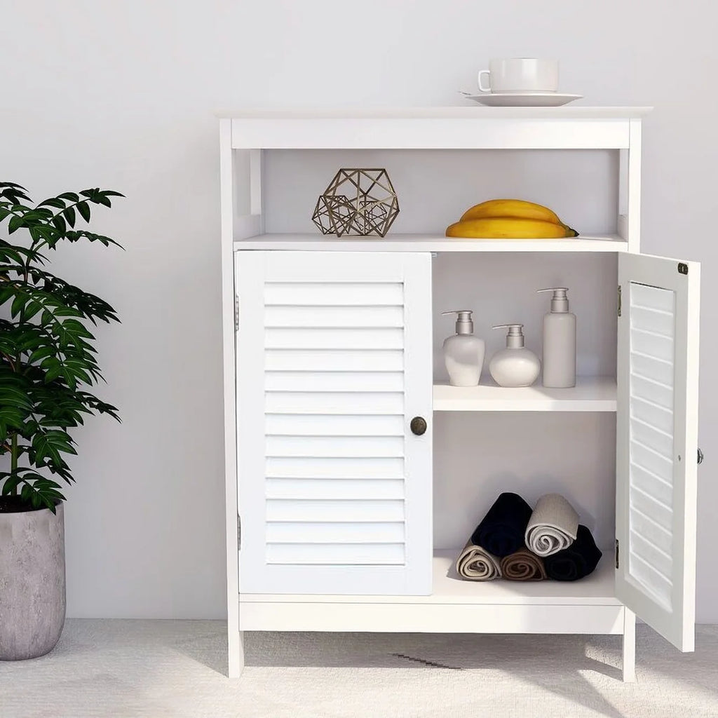 32 inch Wide Low Storage Cabinet in Distressed Grey I23121