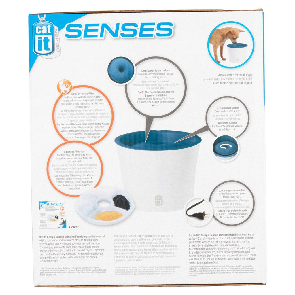 Catit Design Senses Fountain with Water Softening Cartridge N831105