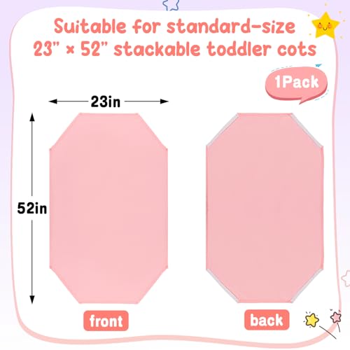 Pink Brushed Microfiber Standard Size Cot Sheet with Elastic Corner Strap, 1 Pack D79507
