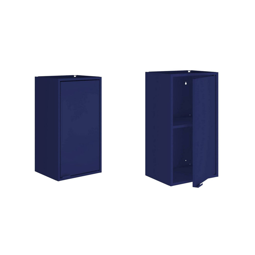 Blue 2-Piece Floating Cabinet E212