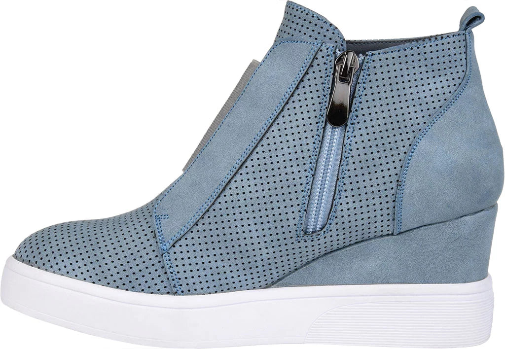 Womens Round Toe Wedge Sneakers F193348