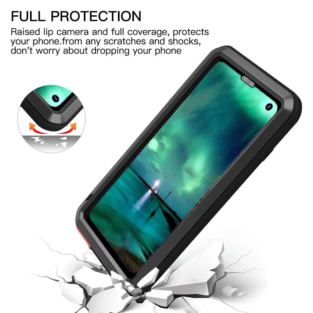 Samsung Galaxy S23 Plus Case Silver Heavy Duty Shockproof Rugged N8548