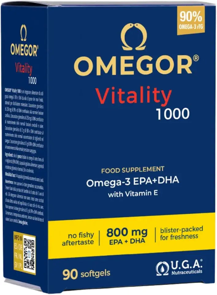 1000mg Omega 3 Fish Oil Capsules 90 Softgels N5690