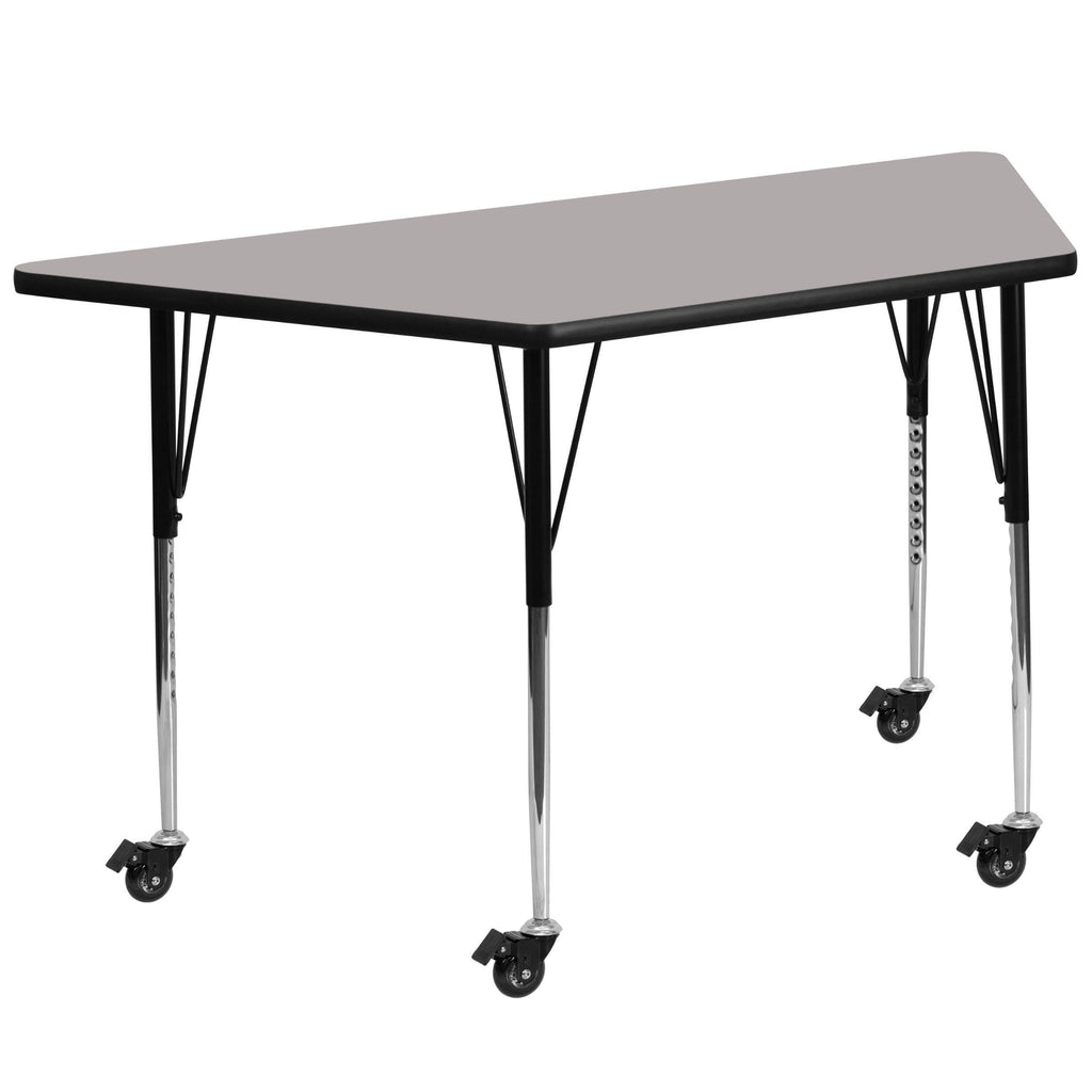 Grey Trapezoid Activity Table L676719