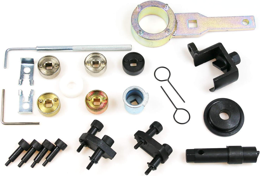 Engine Timing Camshaft Adjustment Tool Kit with Crankshaft Holding Wrench F68633