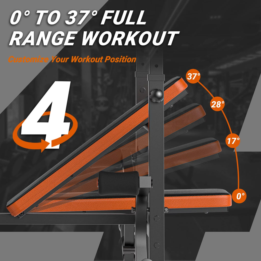 Adjustable Foldable Weight Bench 800 Lbs K227706