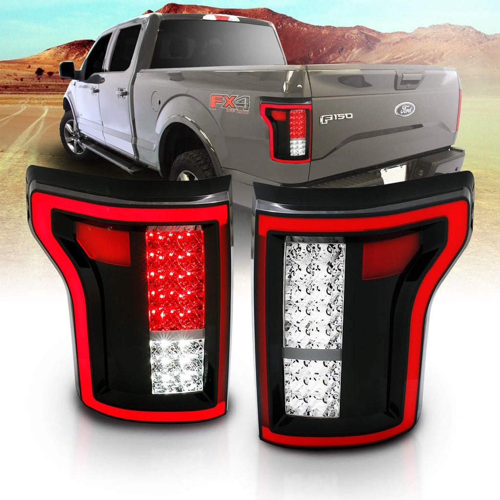 Full LED Dark Black Tail Lights Assembly Pair T963981