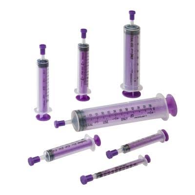 Oral Syringe, Purple, 1 ml, 60 Each / Box V9770