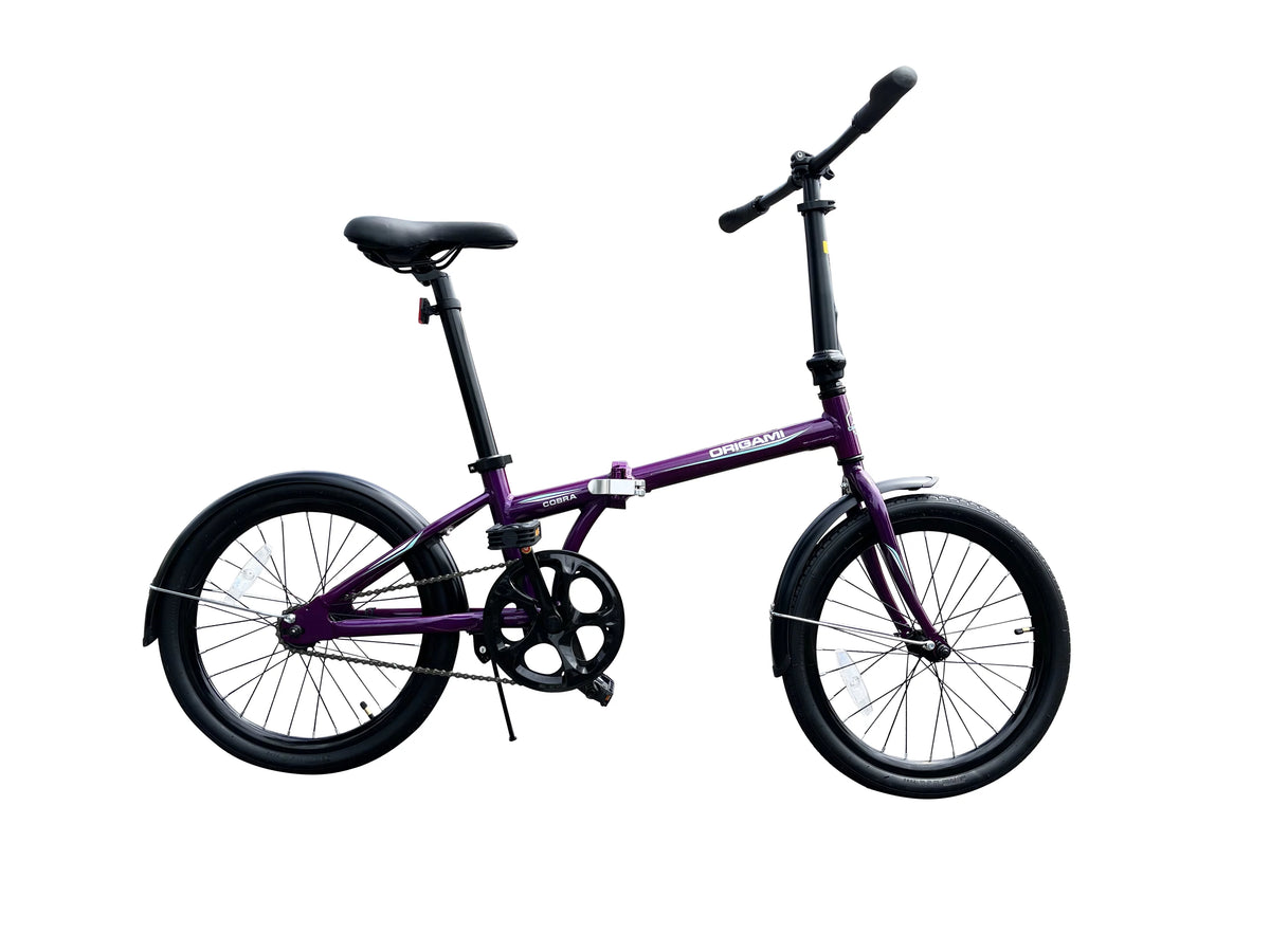 Purple Lightweight Aluminum Folding Bike K626