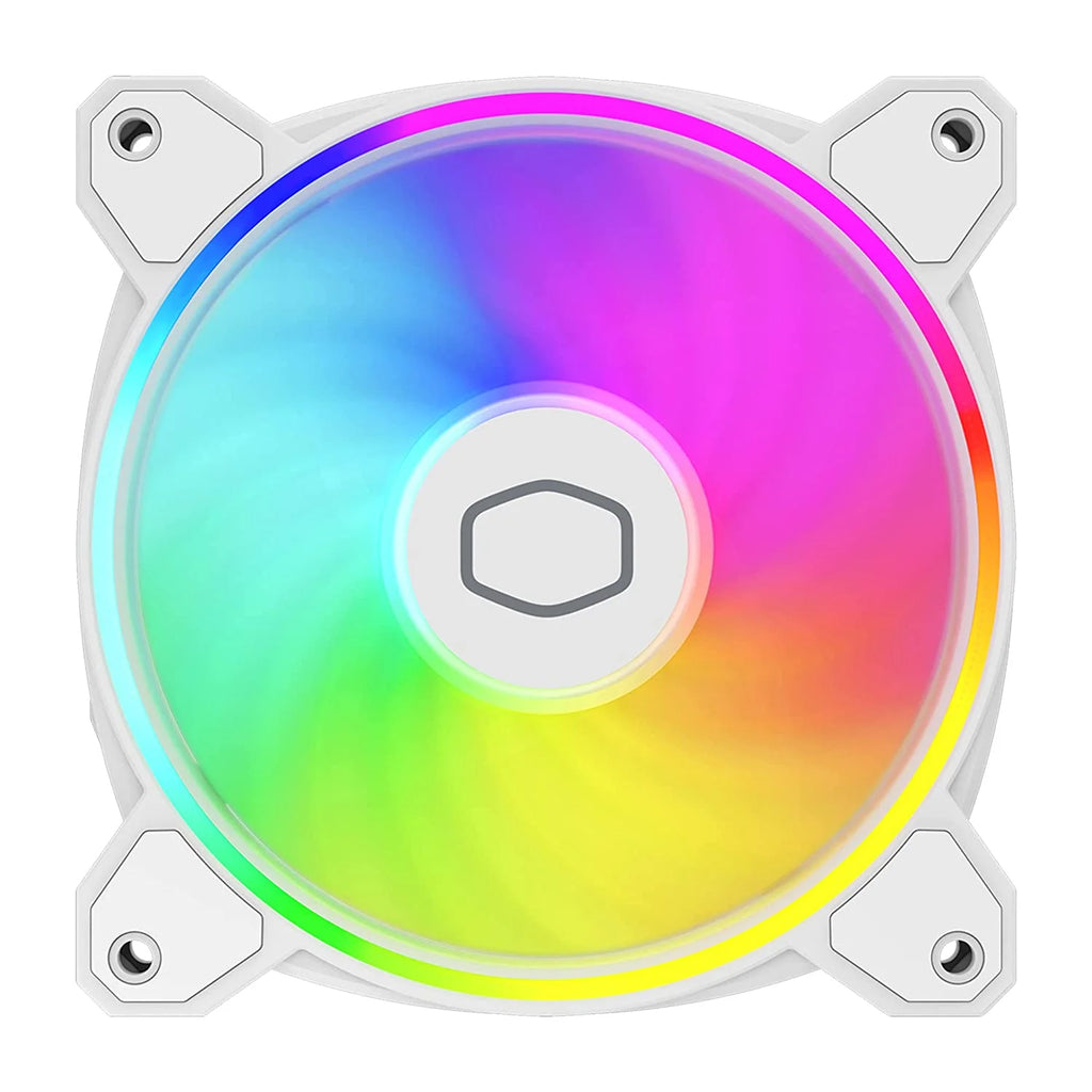 White 120mm ARGB PWM PC Case Fan A353467