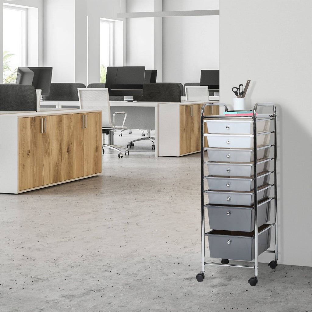 8 Drawer Storage Bin Organizer Cart L825