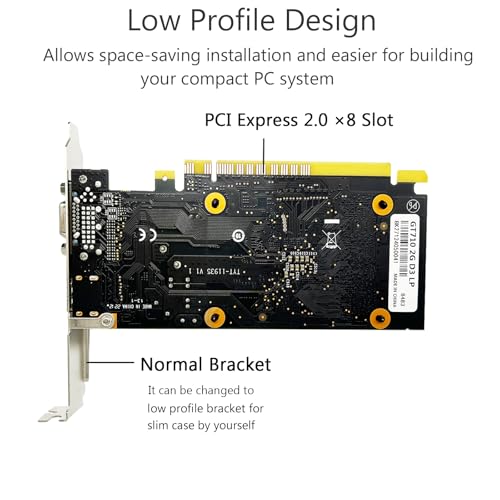 GeForce GT 730 4GB DDR3 Low Profile Graphics Card Y305006