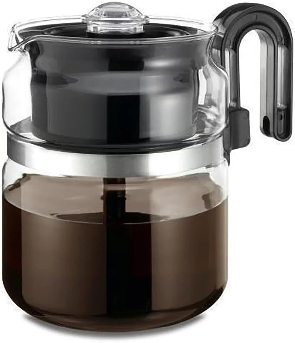 8 Cup Glass Stovetop Coffee Maker Percolator F43269