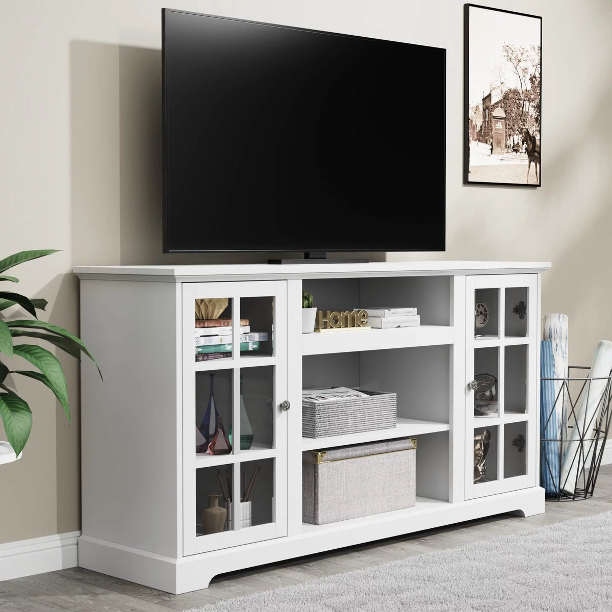White Wood TV Stand R265217