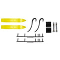 Sunburst Yellow Snowmobile Skis with Round Bars Kit I597665