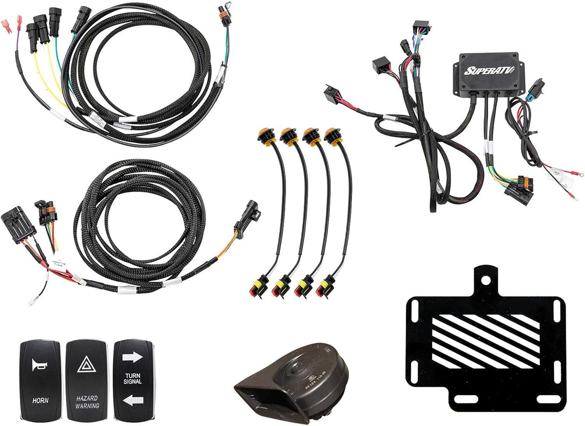 Deluxe Turn Signal Kit with Dash-Mounted Rocker Switch F2413