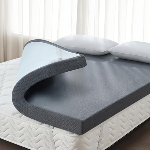 3 Inch Queen Memory Foam Mattress Topper White N35174