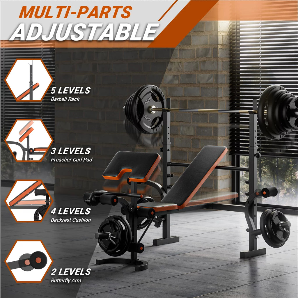 Adjustable Foldable Weight Bench 800 Lbs K227706
