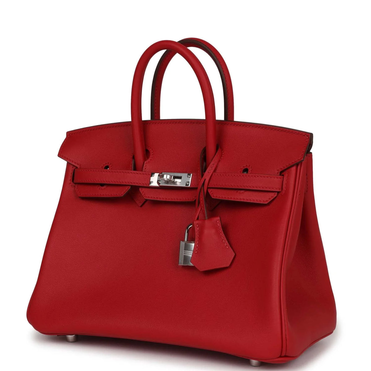 Rouge Piment Swift Leather Handbag A8364