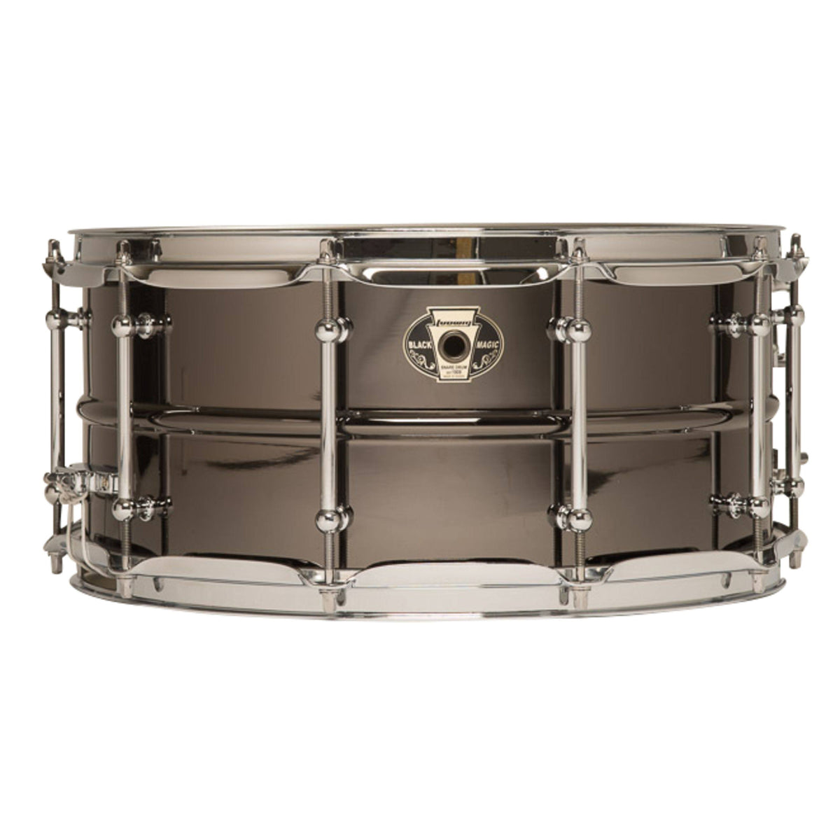 Black Magic Snare Drum 6.5 x 14 inch Chrome Hardware A314