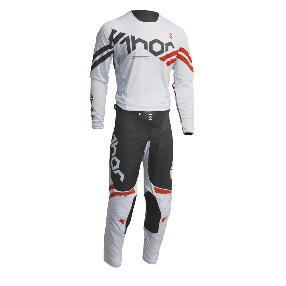 Jersey and Pant Combo Grey/Orange P979