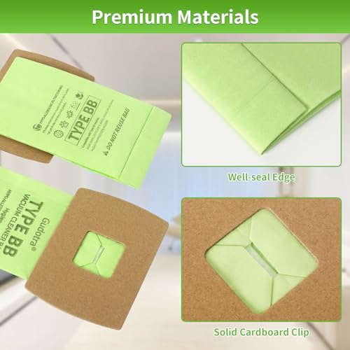 15 Pack Type BB Vacuum Bags with 3 Motor Filter D1964