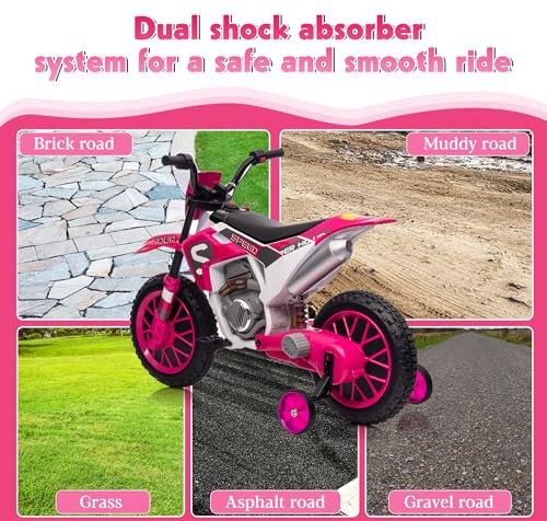 Blue 12V Electric Ride On Motorcycle for Kids W616191