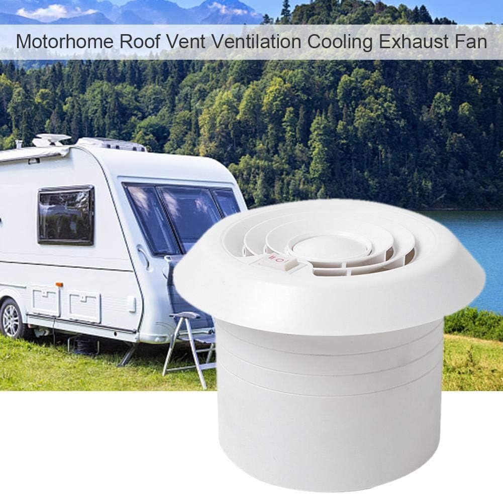12V Roof Vent Exhaust Cooling Fan with LED Light Q894986