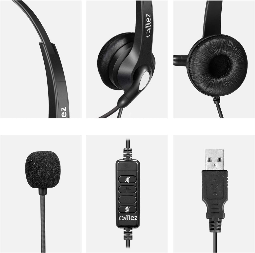 USB Headset with Microphone Noise Cancelling Pack of 2 Y7914