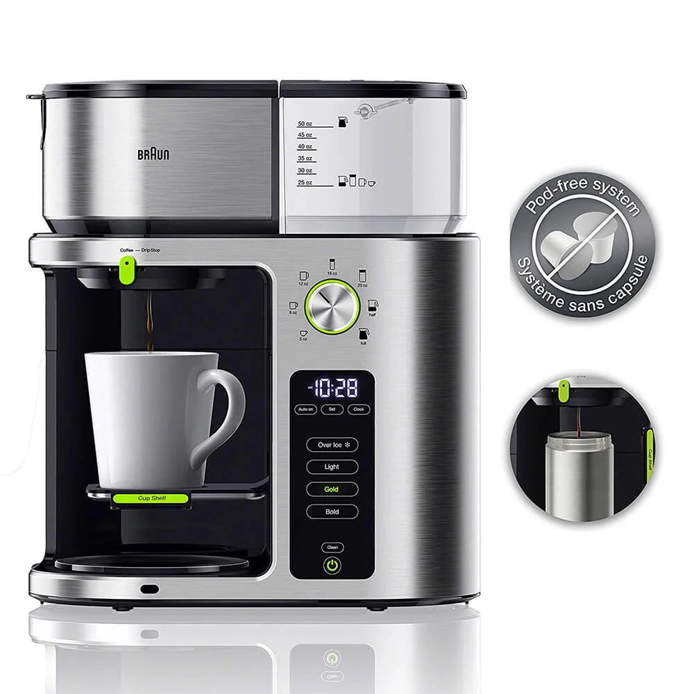 Stainless Steel 10 Cup Drip Coffee Maker F2796
