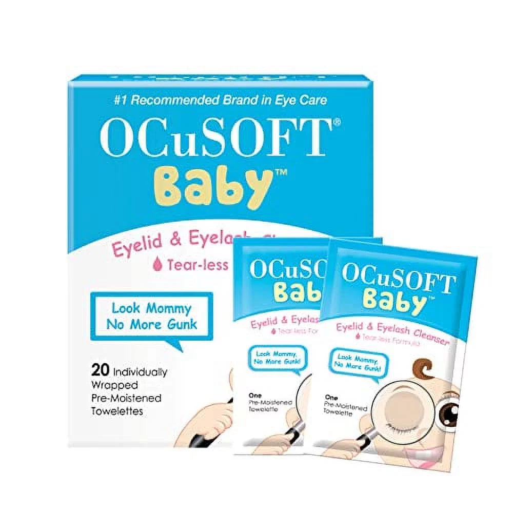 Baby Eyelid and Eyelash Cleanser Towelettes 20 Ea C940017