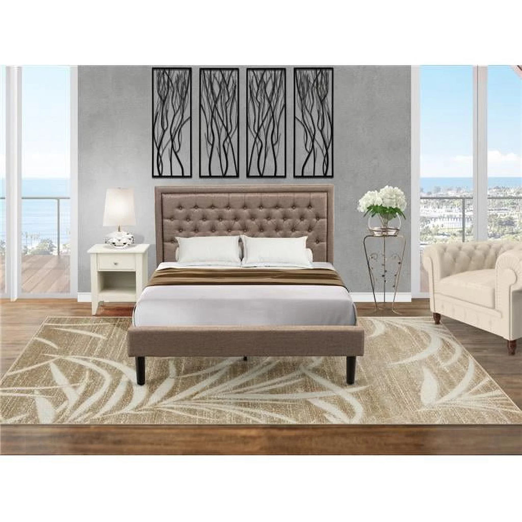2 Piece Traditional Wood Queen Bed Set A744931