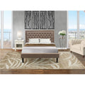 2 Piece Traditional Wood Queen Bed Set A744931