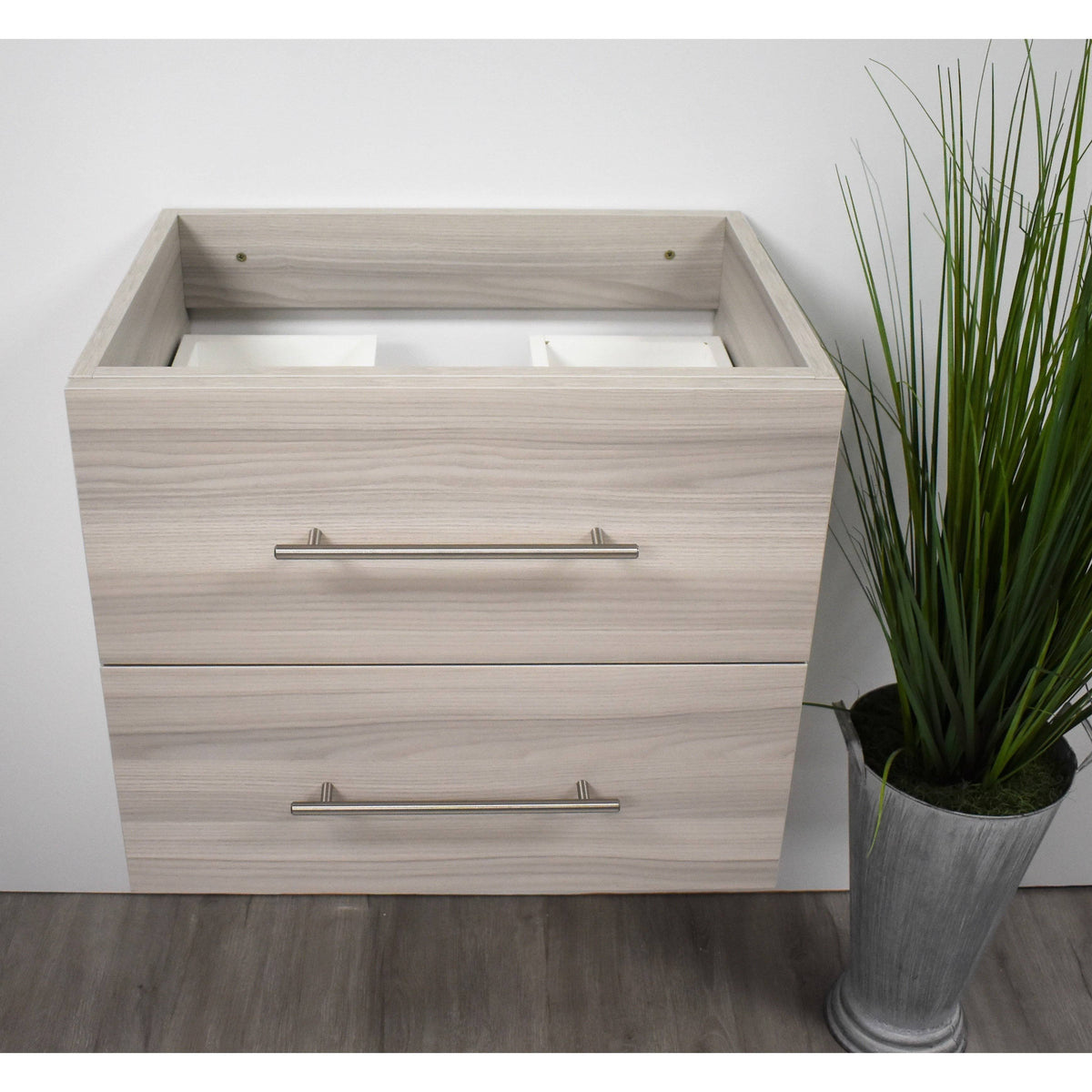 Ash Grey Wall-Mounted Floating Bathroom Vanity Cabinet T2483